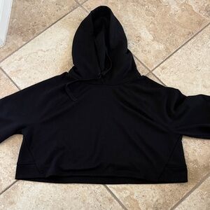 Athleta Black cropped Hoodie XL
